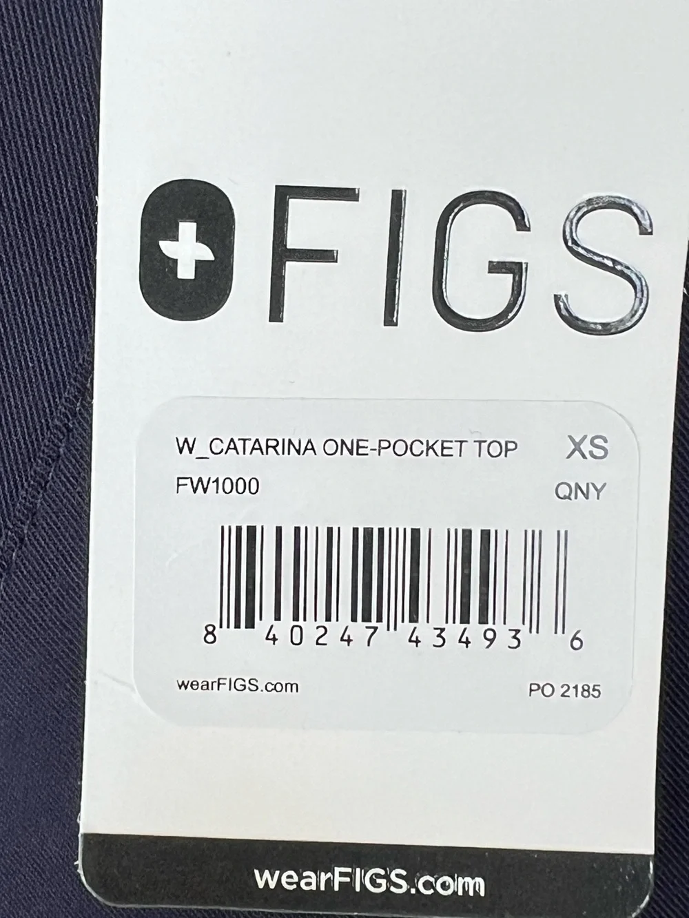 NWT FIGS Quiet Navy Scrub Set XS Top / S Zamora Jogger Pants - Picture 12 of 15